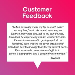 Customer Feedback from Gwen