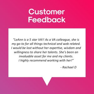 Customer Feedback from Rachael