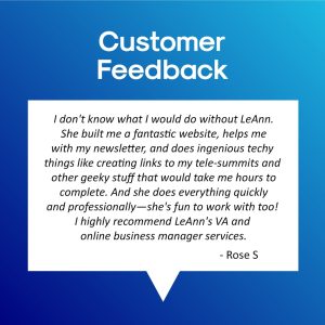 Customer Feedback from Rose